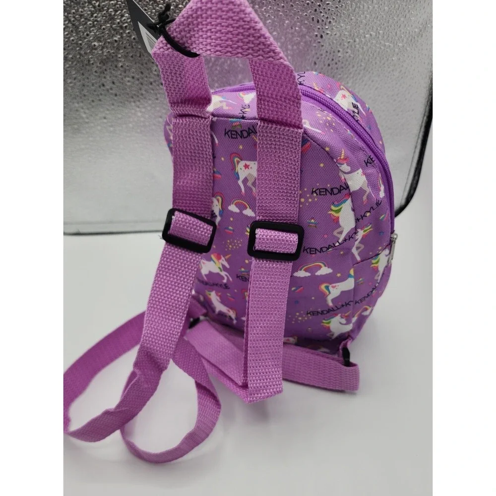 Kendall + Kylie‎ Mini Backpack Unicorn Print Purple Kids Travel Bag